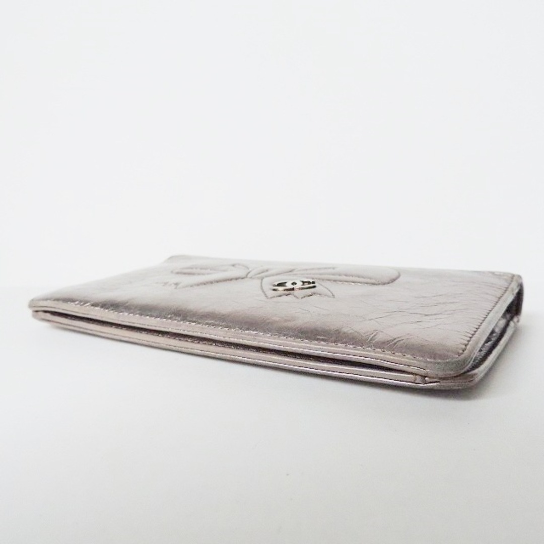 シャネル 長財布 - シルバー レザー シャネル 長財布 - シルバー レザー