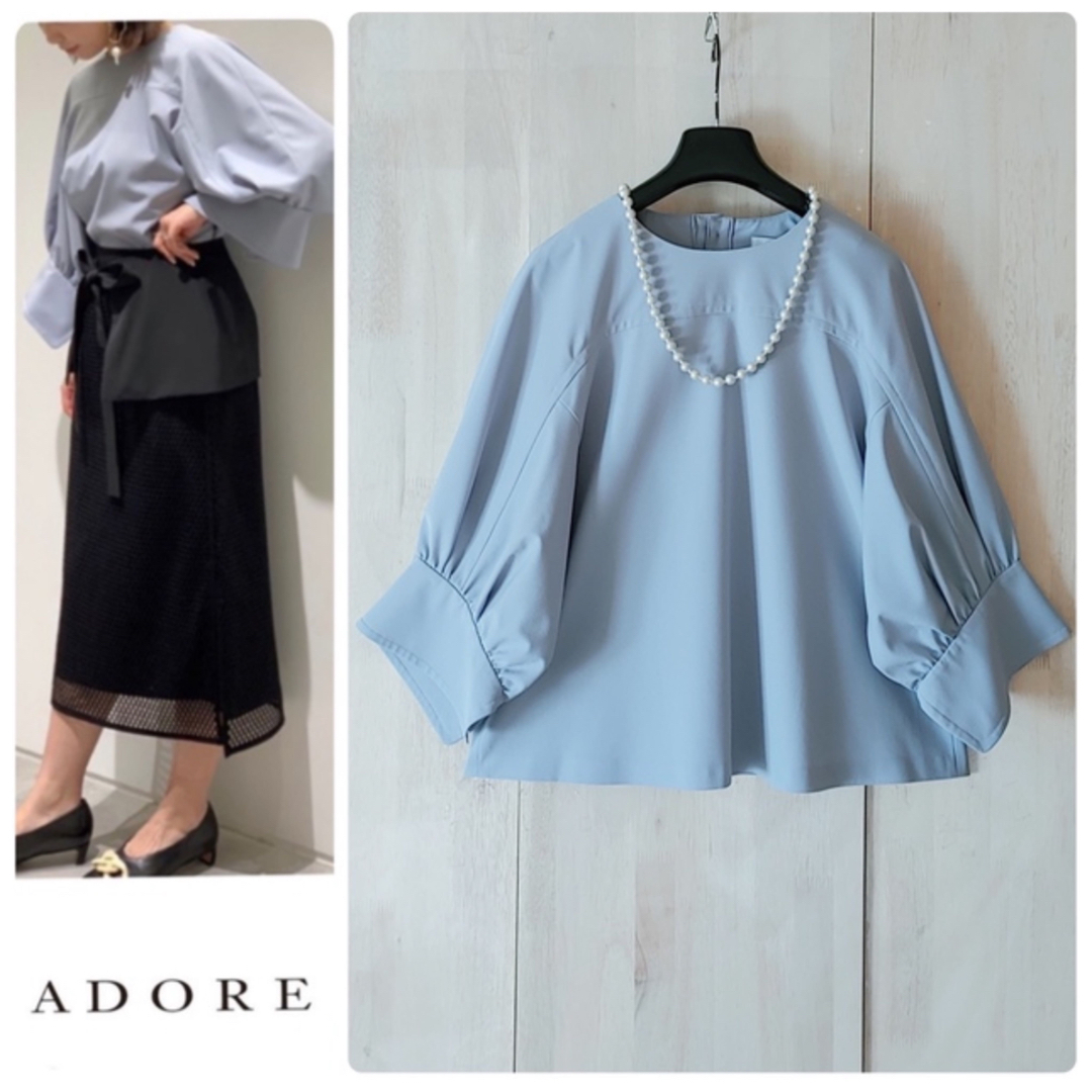 ◆幻◆ 秋物　定価3.7万円 ADORE VERY掲載ドライジョーゼットブラウス