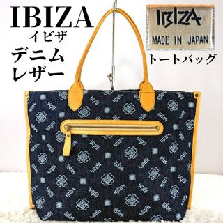 イビザ(IBIZA)のIBIZA デニムレザー トートバッグ(ハンドバッグ)