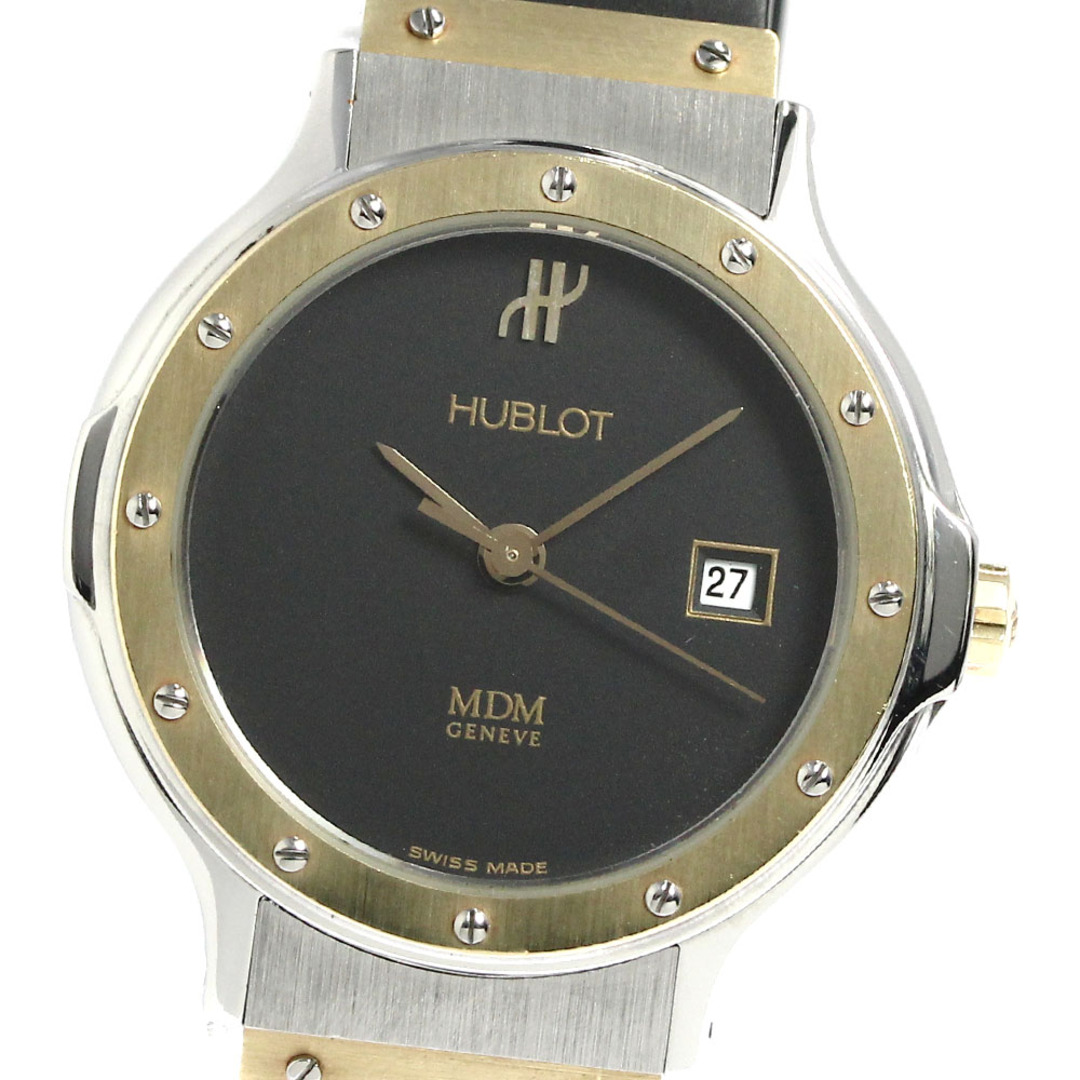 HUBLOT(ウブロ)のウブロ HUBLOT 1390.100.2 MDM クラシック YGベゼル デイト クォーツ レディース 良品 _764988 レディースのファッション小物(腕時計)の商品写真