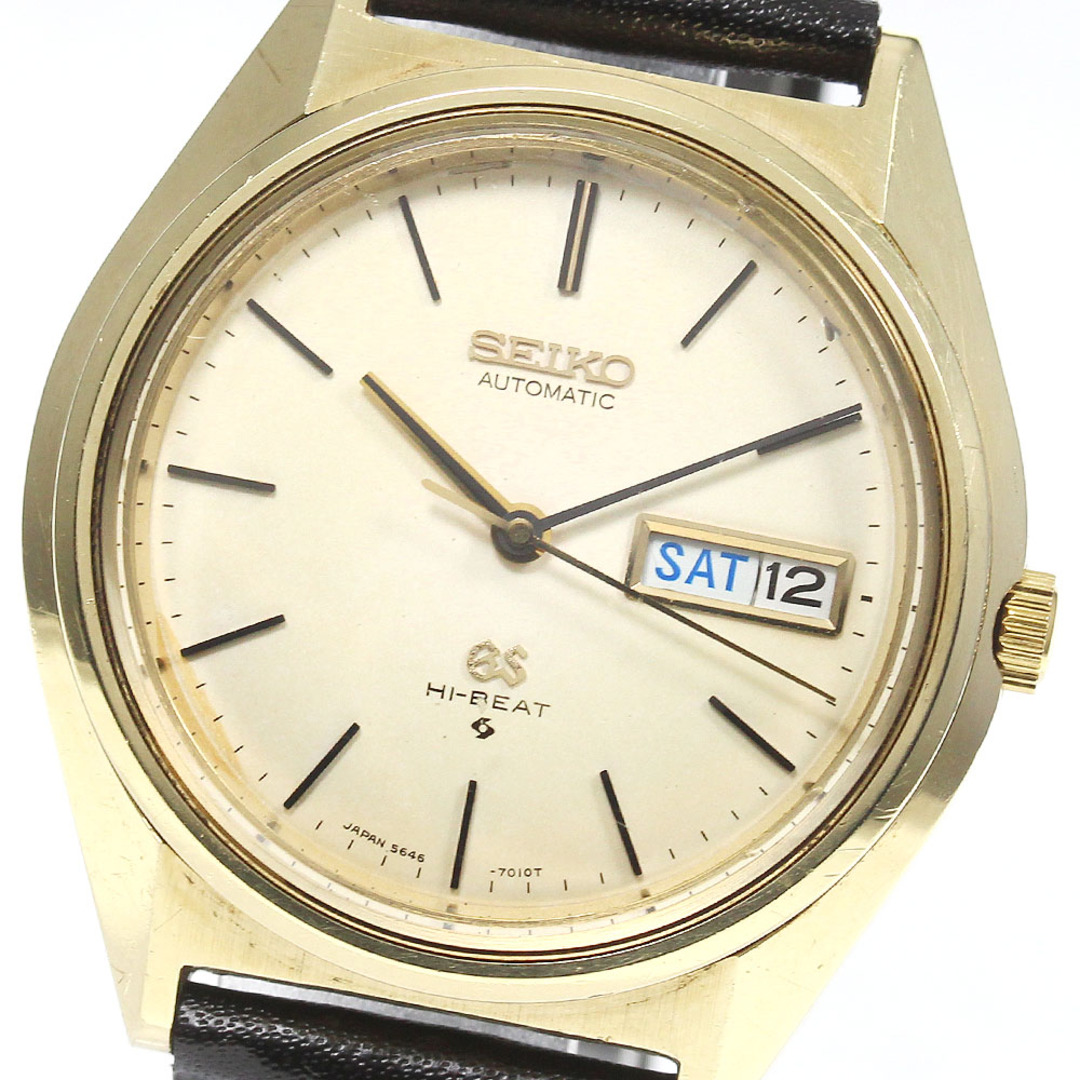 セイコー SEIKO 5646-7010 グランドセイコー ハイビート デイデイト Cal.5646A 自動巻き メンズ _761055