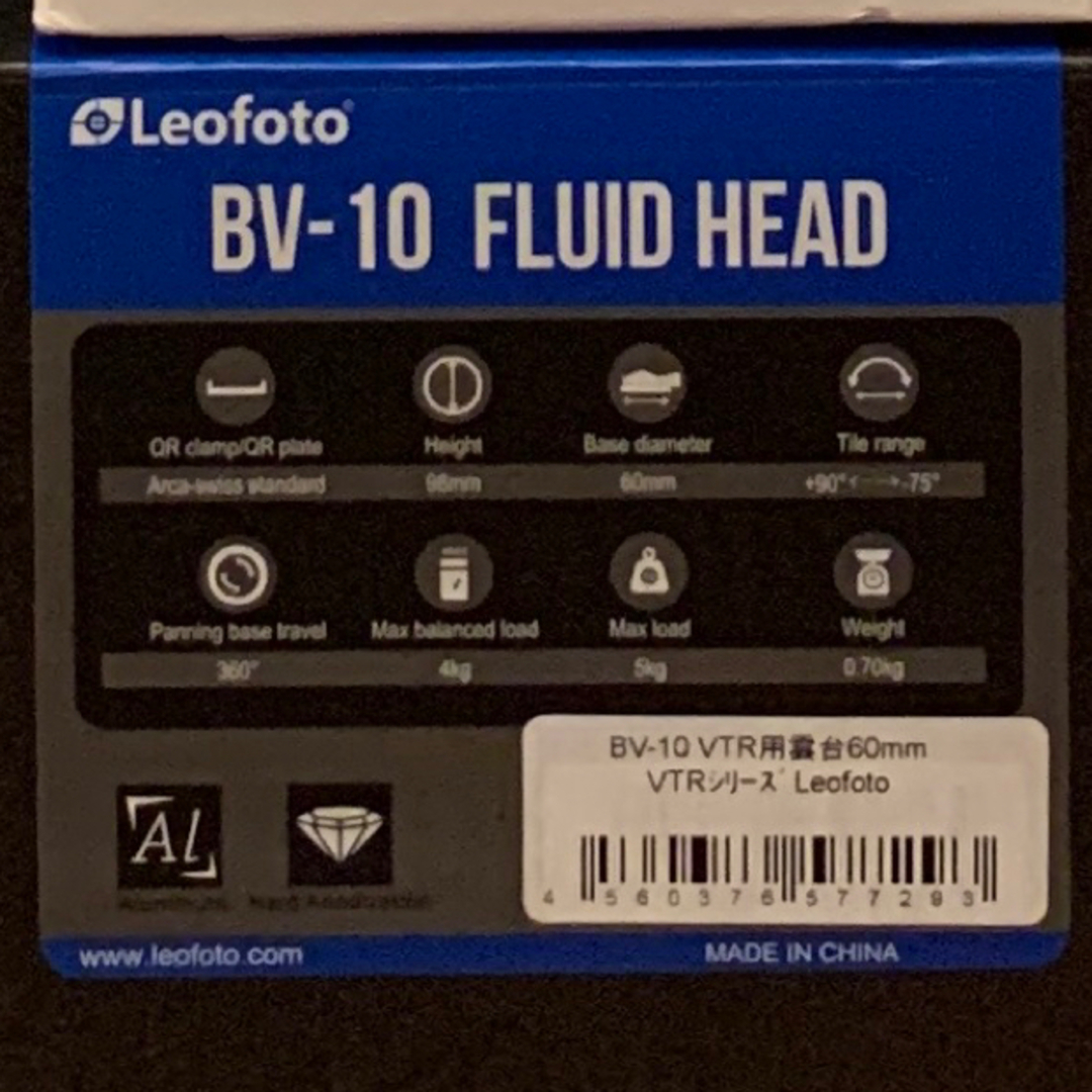 Leofoto(レオフォト) コンパクト軽量ビデオ雲台 BV-10 カメラ Leofoto(レオフォト) コンパクト軽量ビデオ雲台 BV-10 カメラ