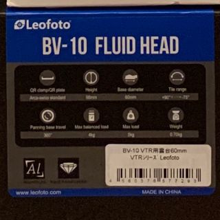 レオフォト(Leofoto)のLeofoto（レオフォト） コンパクト軽量ビデオ雲台 BV-10(その他)