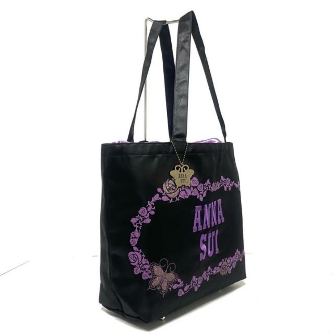 ANNA SUI - アナスイ トートバッグ - 黒×パープルの通販 by ブラン