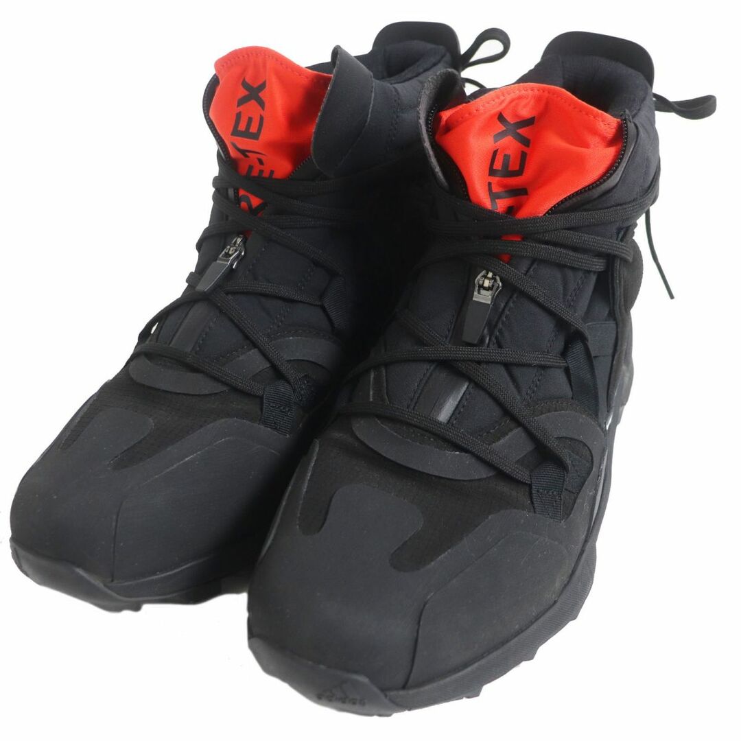 美品□Y-3/ワイスリー GZ9167 TERREX SWIFT R3 GORE-TEX レースアップ ハイカットスニーカー/アウトドアブーツ ブラック 28cm 箱付き