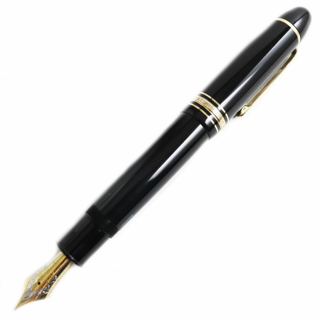 MONTBLANC(モンブラン)の美品●MONTBLANC モンブラン マイスターシュテュック No.149 ペン先18K EFニブ ホワイトスター 万年筆 ブラック×ゴールド 筆記確認済み インテリア/住まい/日用品の文房具(ペン/マーカー)の商品写真