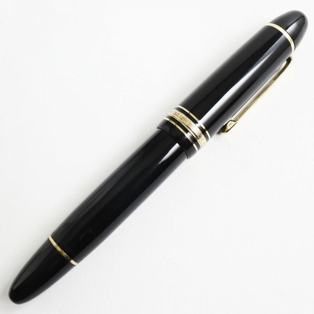 MONTBLANC(モンブラン)の美品●MONTBLANC モンブラン マイスターシュテュック No.149 ペン先18K EFニブ ホワイトスター 万年筆 ブラック×ゴールド 筆記確認済み インテリア/住まい/日用品の文房具(ペン/マーカー)の商品写真