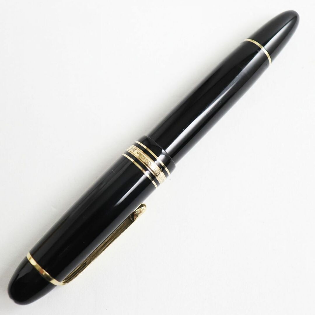 MONTBLANC(モンブラン)の美品●MONTBLANC モンブラン マイスターシュテュック No.149 ペン先18K EFニブ ホワイトスター 万年筆 ブラック×ゴールド 筆記確認済み インテリア/住まい/日用品の文房具(ペン/マーカー)の商品写真