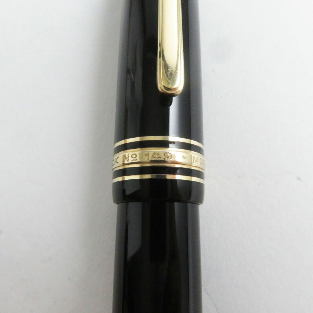 MONTBLANC(モンブラン)の美品●MONTBLANC モンブラン マイスターシュテュック No.149 ペン先18K EFニブ ホワイトスター 万年筆 ブラック×ゴールド 筆記確認済み インテリア/住まい/日用品の文房具(ペン/マーカー)の商品写真