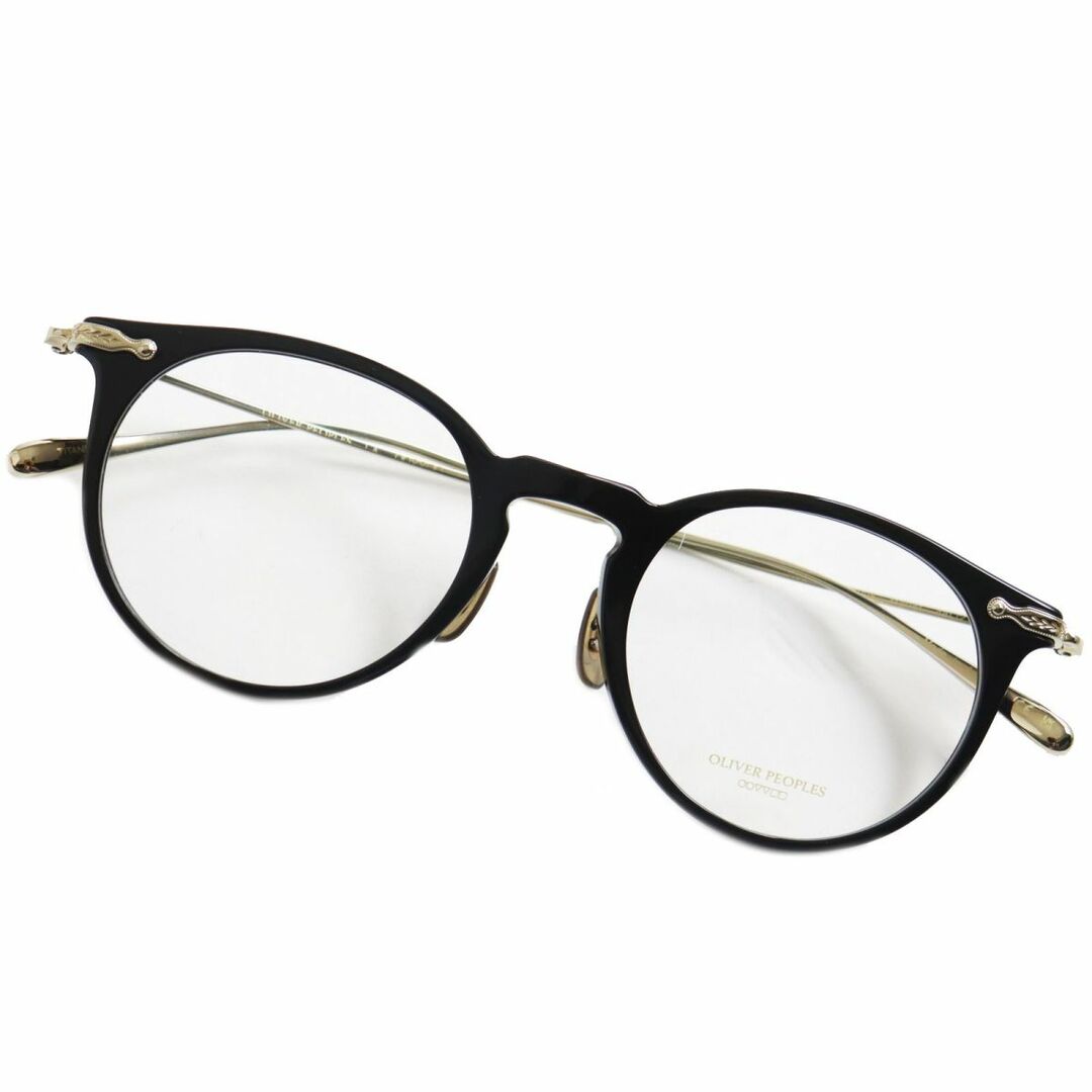 未使用品●OLIVER PEOPLES オリバーピープルズ Marret OV5343D デモレンズ メガネ/アイウェア ブラック×ゴールド 48□21 145 日本製