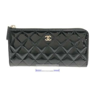 シャネル(CHANEL)のCHANEL(シャネル) 長財布 マトラッセ 黒(財布)