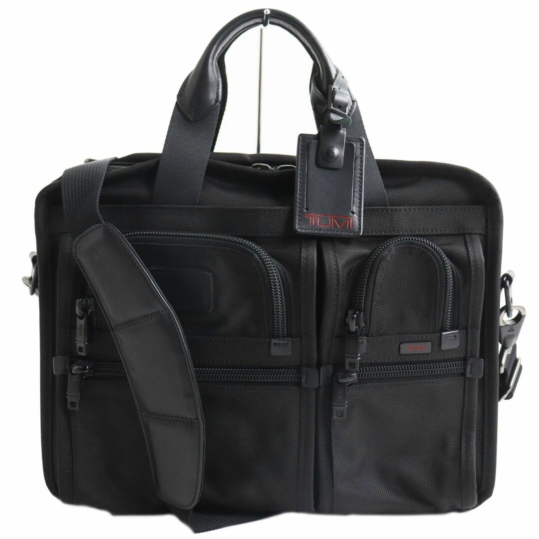 美品●TUMI トゥミ 26141DH エクスパンダブル・オーガナイザー コンピューターブリーフ レザー使い 2way ビジネスバッグ ブラック