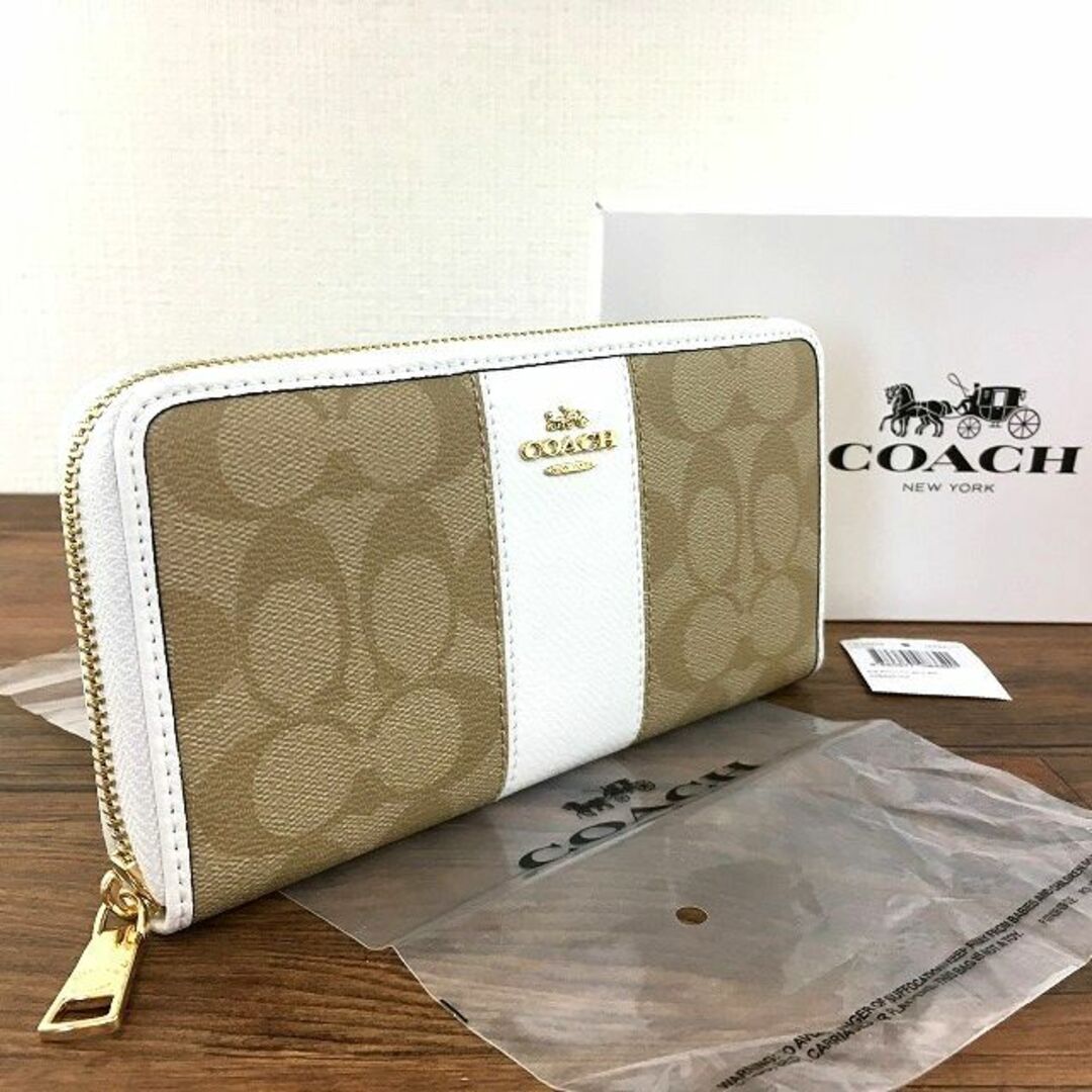 未使用品 COACH ジップウォレット F52859 117