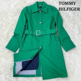 トミーヒルフィガー(TOMMY HILFIGER)の【美品】トミーヒルフィガー トレンチコート ライナー付き ボンディング　A454(トレンチコート)