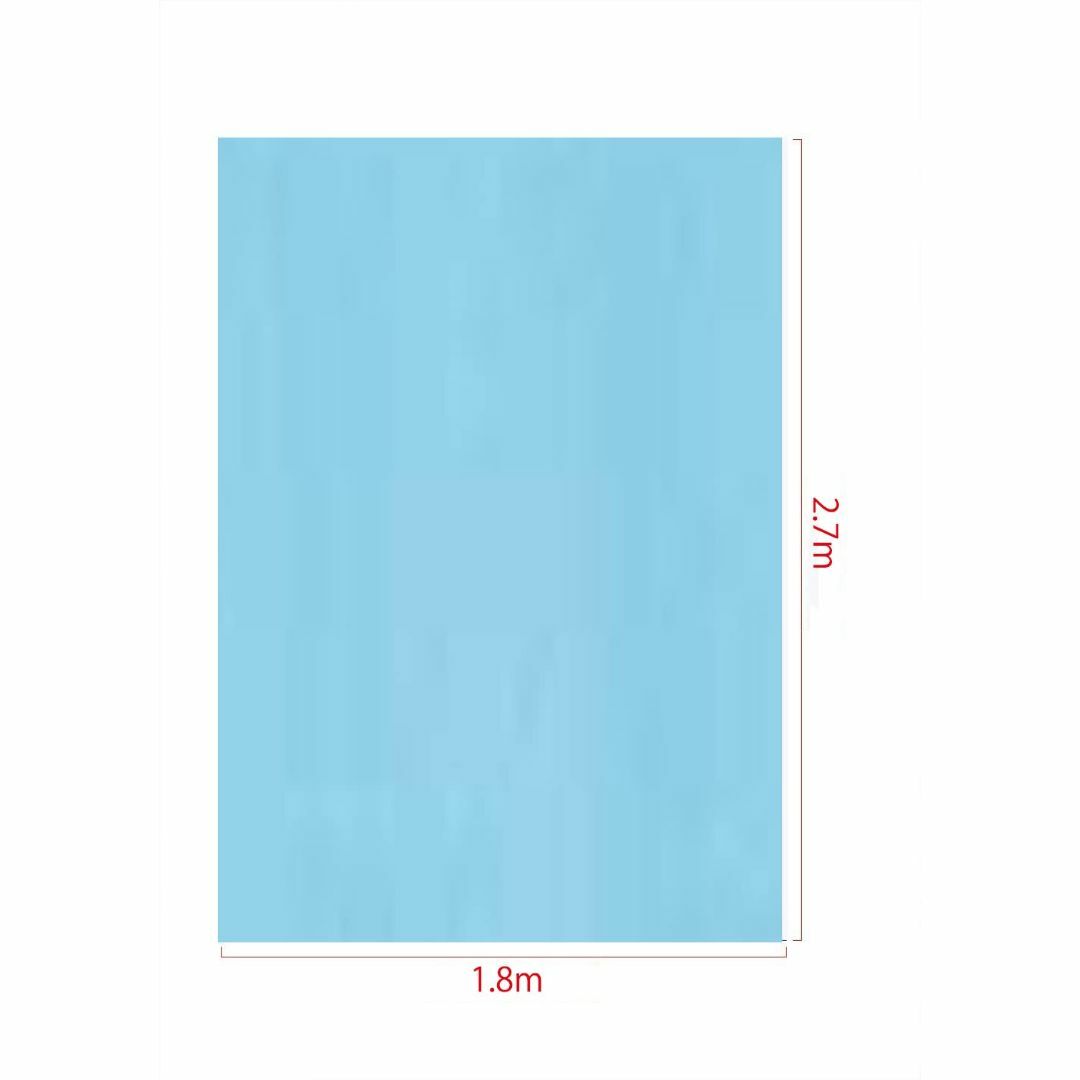 【色: 青】Kate 1.8x2.7m 青 無地の布 背景布 ブルー 写真 背景