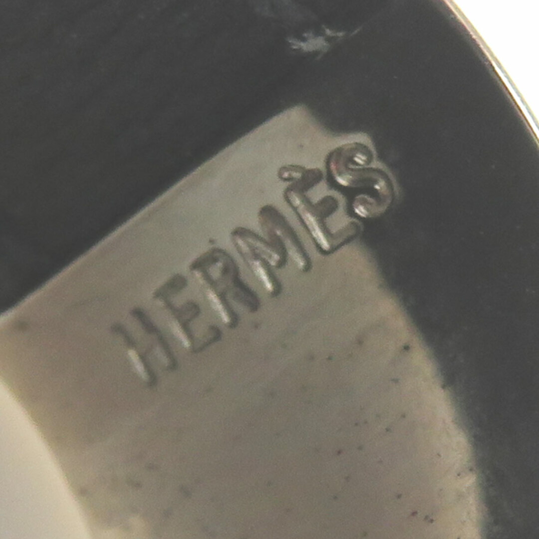 エルメス HERMES リング・指輪 ルーリー レザー ブラック×シルバー ユニセックス 12.5号 送料無料 h29641f