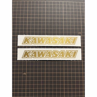 Kawasaki カッティングステッカー　苗字　2枚セット　転写シート付(ステッカー)