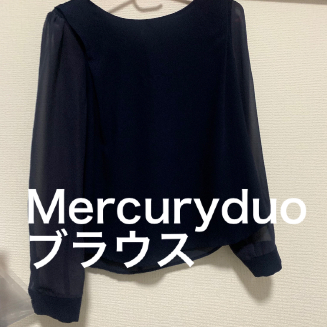 MERCURYDUO(マーキュリーデュオ)の【値下】ブラウス　袖シースルー レディースのトップス(シャツ/ブラウス(長袖/七分))の商品写真