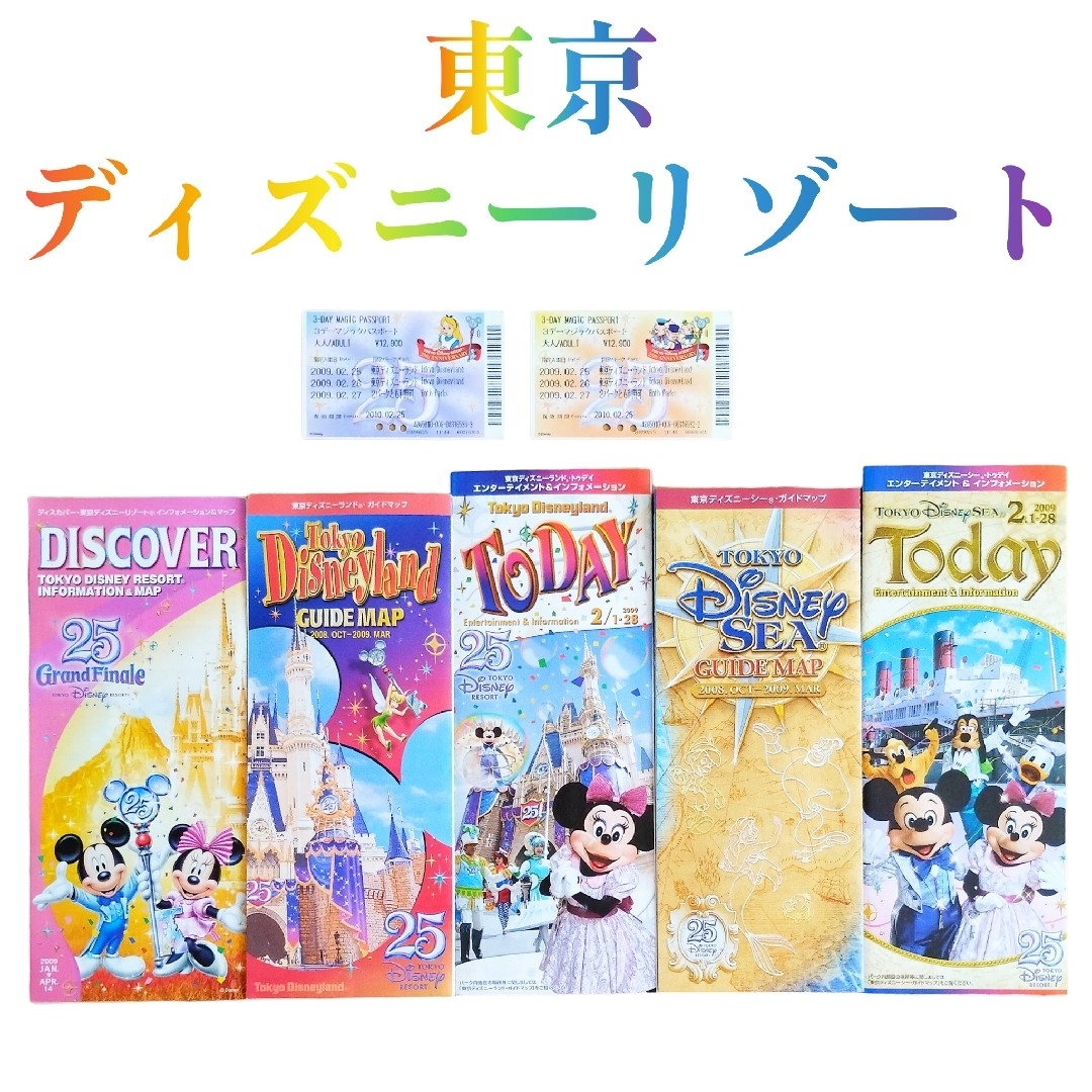 Disney(ディズニー)の東京ディズニーリゾート　ランド　シー　パスポート　チケット　マップ　パンフレット エンタメ/ホビーの本(地図/旅行ガイド)の商品写真