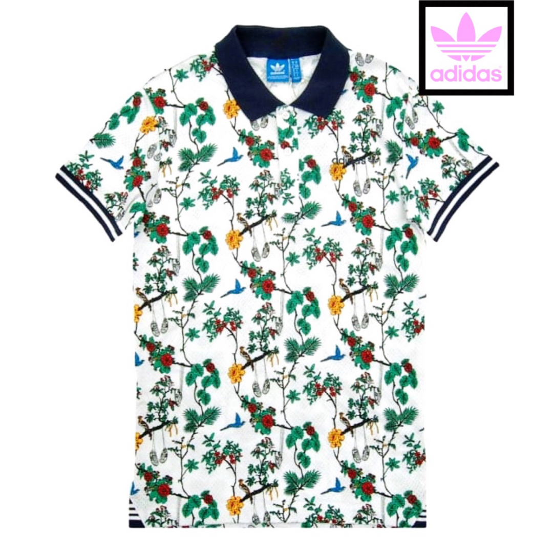 アディダス オリジナルス アロハシャツ 花鳥風月 ジャージ Tシャツ 花柄