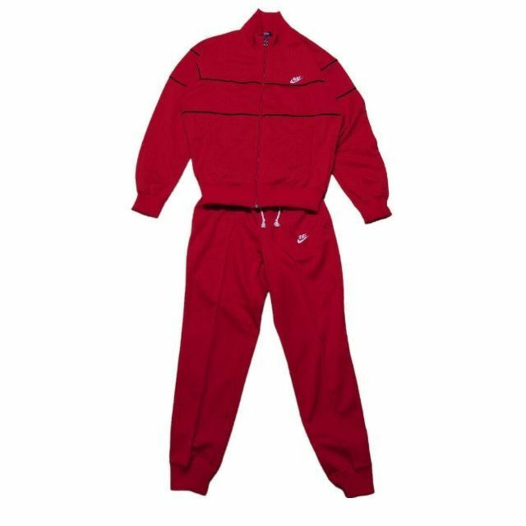 70s NIKEジャージ セットアップ 古着 ナイキ トラックジャケット 紺タグ