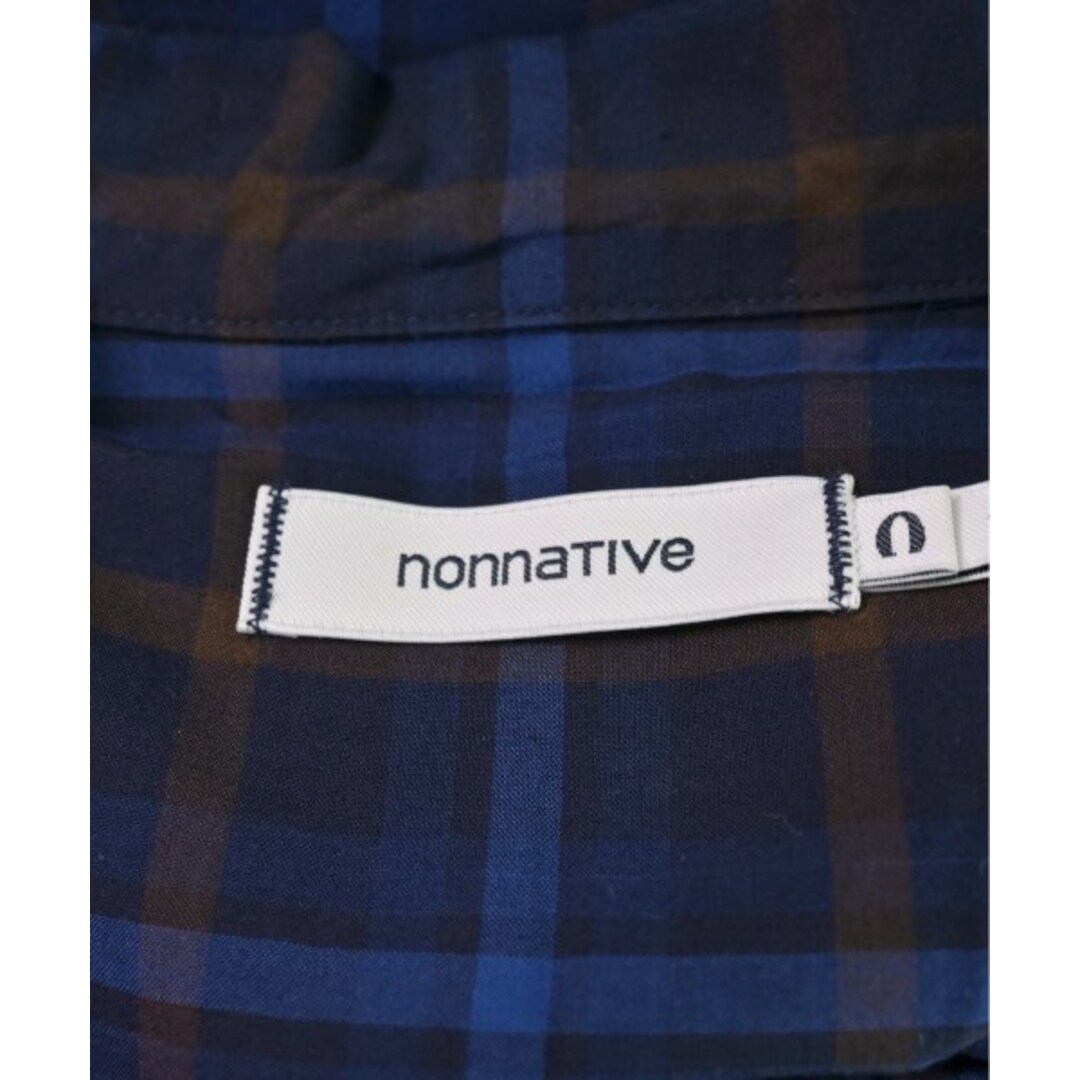 nonnative(ノンネイティブ)のnonnative カジュアルシャツ 0(XS位) 紺x青x茶等(チェック) 【古着】【中古】 メンズのトップス(シャツ)の商品写真