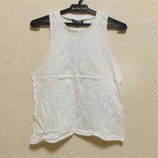 トップショップ(TOPSHOP)のTOPSHOP トップショップ　白　ホワイト　タンクトップ(タンクトップ)