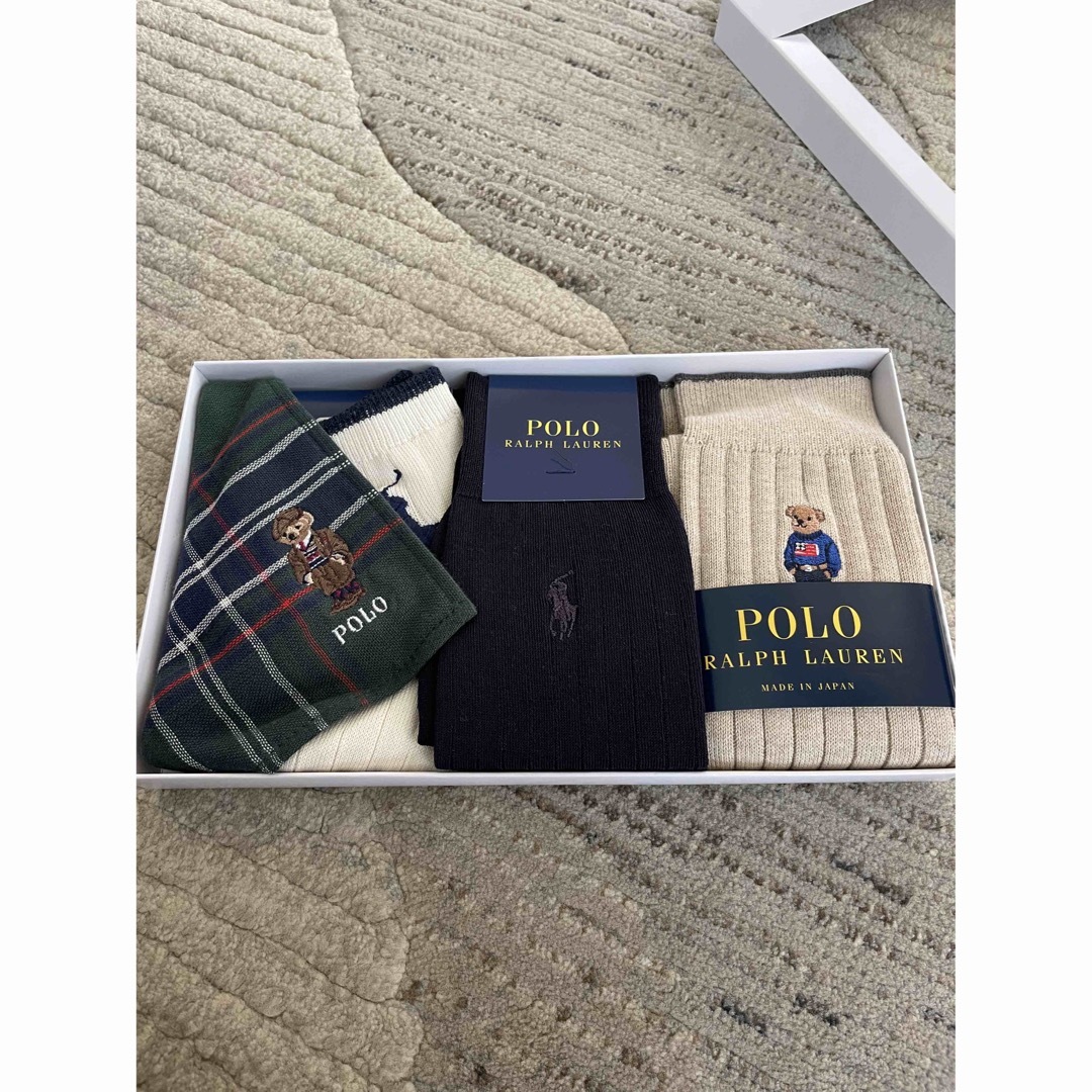 POLO RALPH LAUREN(ポロラルフローレン)のポロラルフローレン　ギフトセット　靴下　ハンカチ メンズのレッグウェア(ソックス)の商品写真