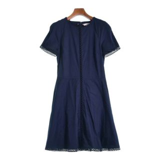 トミーヒルフィガー(TOMMY HILFIGER)のTOMMY HILFIGER トミーヒルフィガー ワンピース 6(M位) 紺 【古着】【中古】(ひざ丈ワンピース)