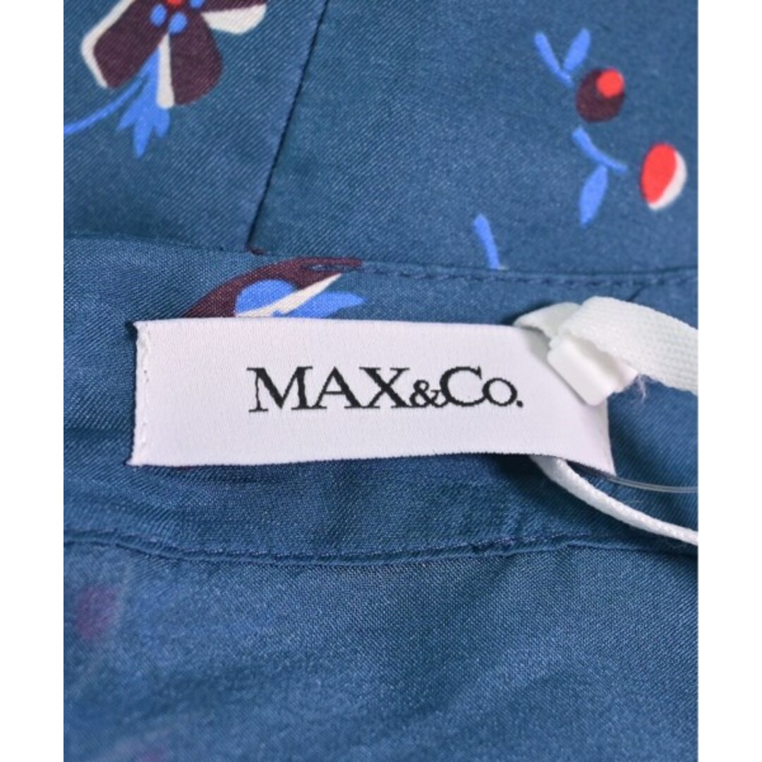 Max & Co.(マックスアンドコー)のMAX&CO. ワンピース 48(XXL位) 青x赤x白等(花柄) 【古着】【中古】 レディースのワンピース(ひざ丈ワンピース)の商品写真