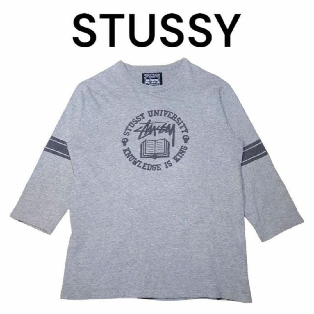 STUSSY - STUSSY ストックロゴ ビッグプリント 九分丈 ロンT ...