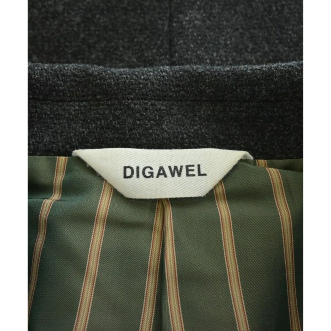 DIGAWEL(ディガウェル)のDIGAWEL ディガウェル コート 1(S位) 黒 【古着】【中古】 メンズのジャケット/アウター(その他)の商品写真