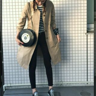 マウジー(moussy)のmoussy ステンカラーコート　新品　ベージュ　スプリングコート(トレンチコート)