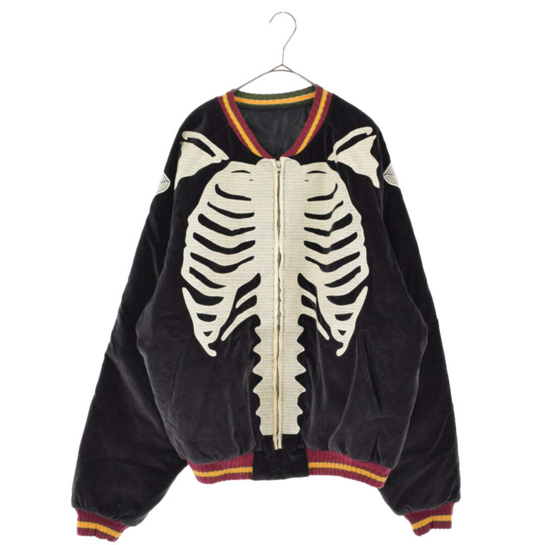 67センチ身幅KAPITAL キャピタル BONE Embroidery Souvenir Jacket ボーン刺繍 エンブロダリー スーベニア ジャケット ブラック EK-821