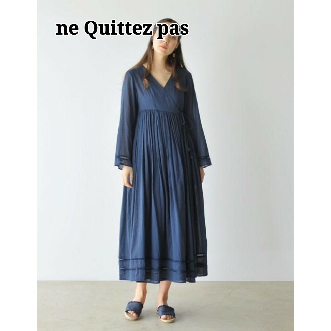 美品 ne Quittez pas カシュクールコットン2way ワンピース | フリマアプリ ラクマ