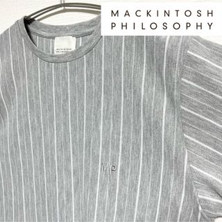 マッキントッシュフィロソフィー(MACKINTOSH PHILOSOPHY)の【新品】MACKINTOSH PHILOSOPHY大人シックピケ素材ロゴTシャツ(Tシャツ/カットソー(半袖/袖なし))