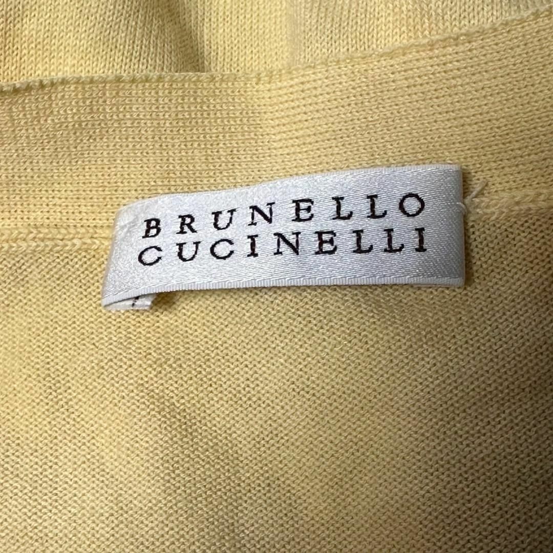 BRUNELLO CUCINELLI(ブルネロクチネリ)の【ブルネロクチネリ】綿100％　イタリア製　ニット　カーディガン　トップス　半袖 レディースのトップス(カーディガン)の商品写真
