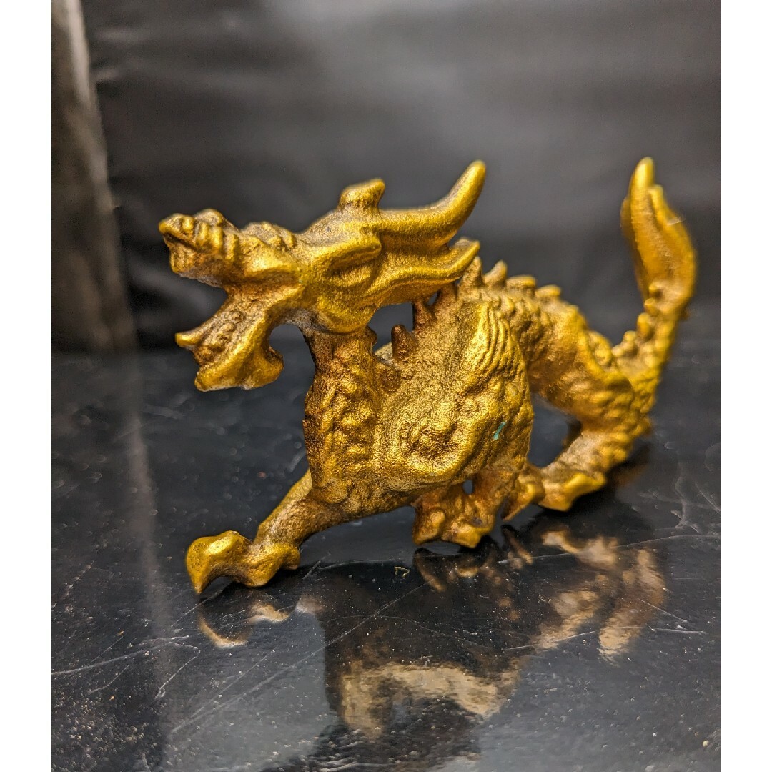 龍、縁起物、金属工芸品、置物 うつ 龍、縁起物、金属工芸品、置物 うつ