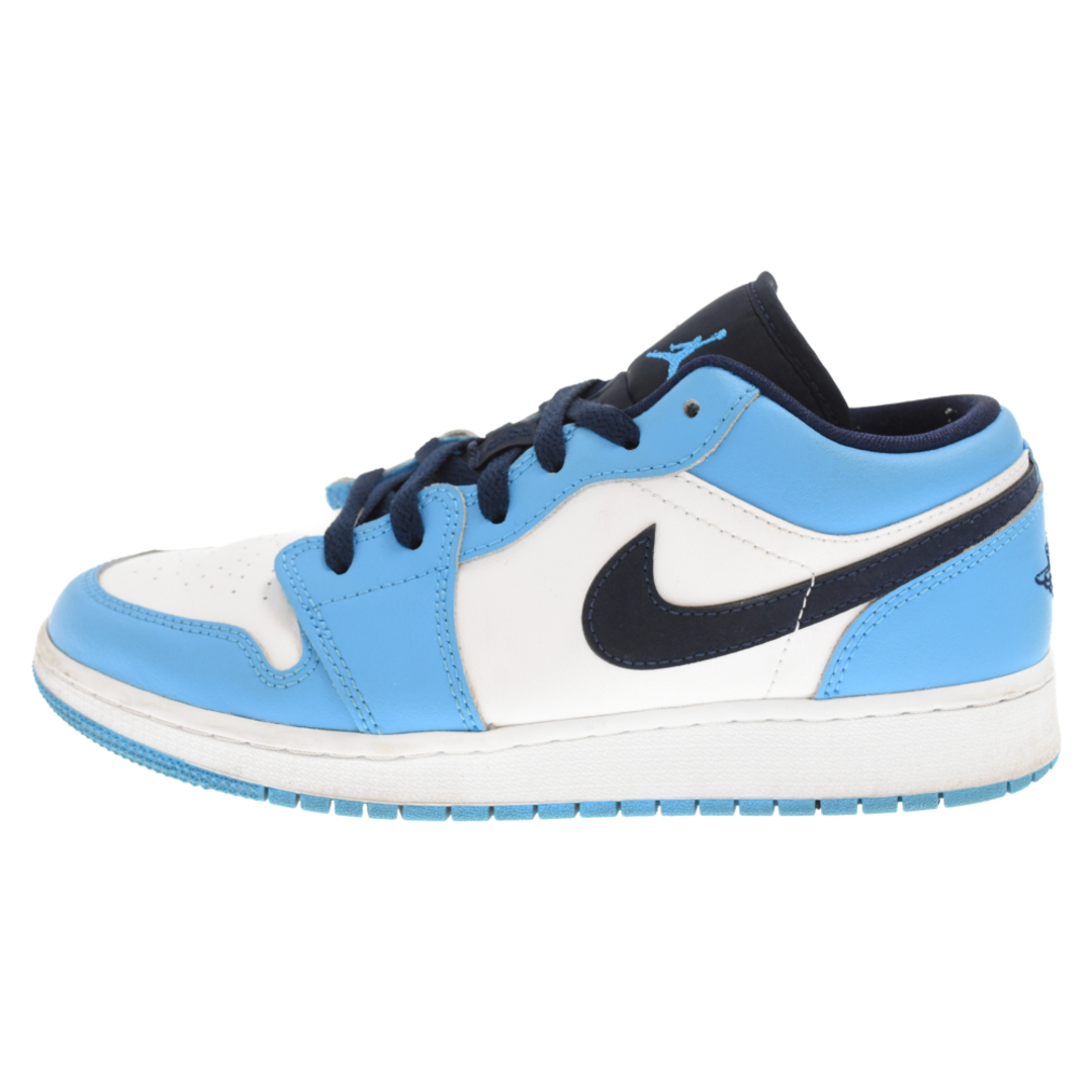 NIKE ナイキ AIR JORDAN 1 LOW GS University Blue 553560-144 エアジョーダン1ロー ユニバーシティブルー ローカットスニーカー 6.5Y/24.5cm ブルー/ホワイト