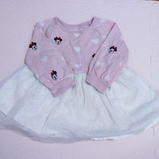 ベビーギャップ(babyGAP)のbabyGAP Disney ミニーちゃんワンピース 70cm(ワンピース)