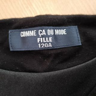 コムサデモード(COMME CA DU MODE)の※値下げ※　ワンピース　子供服　120 　黒(ワンピース)