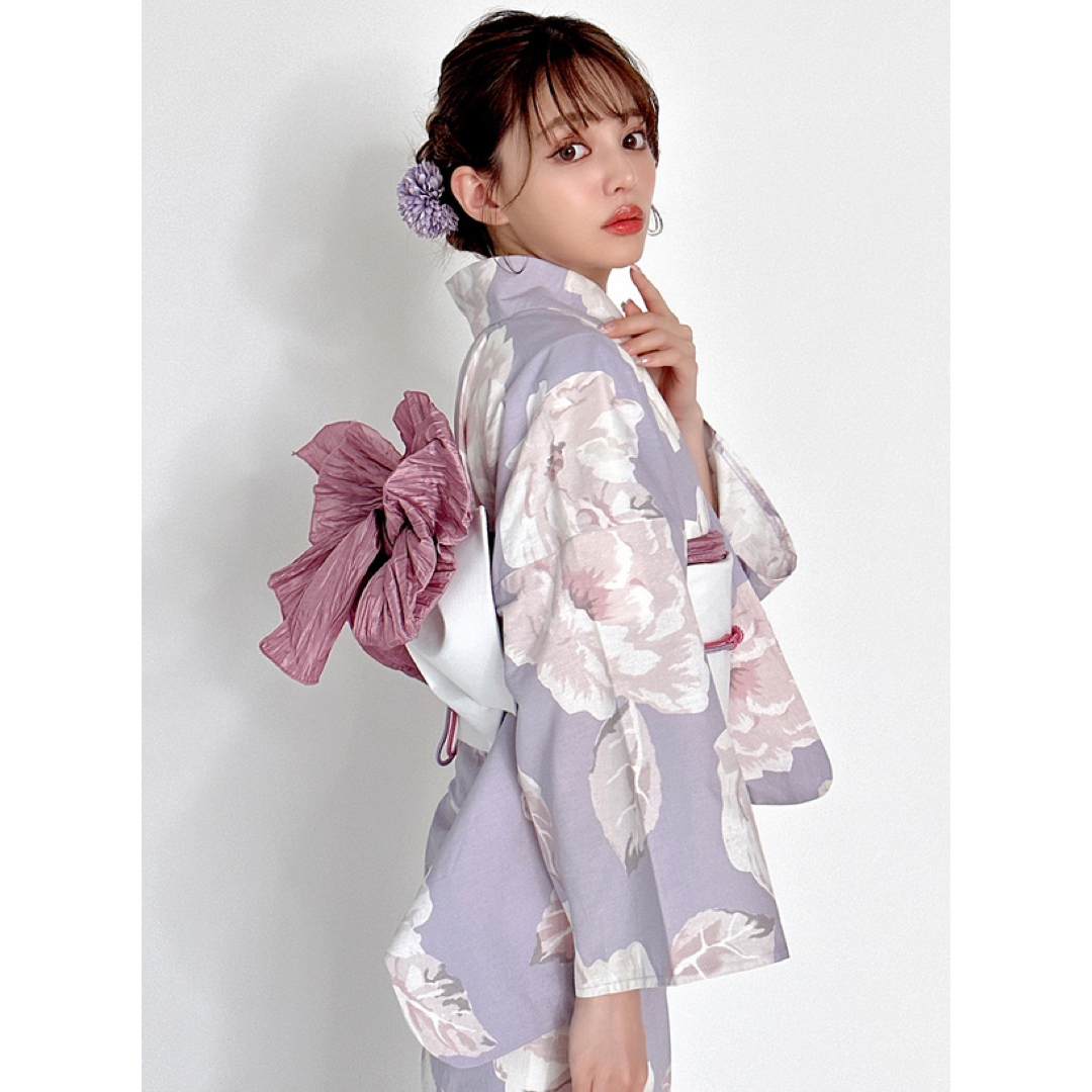 【即日発送可】GRL グレイル 蓮の花柄浴衣セット