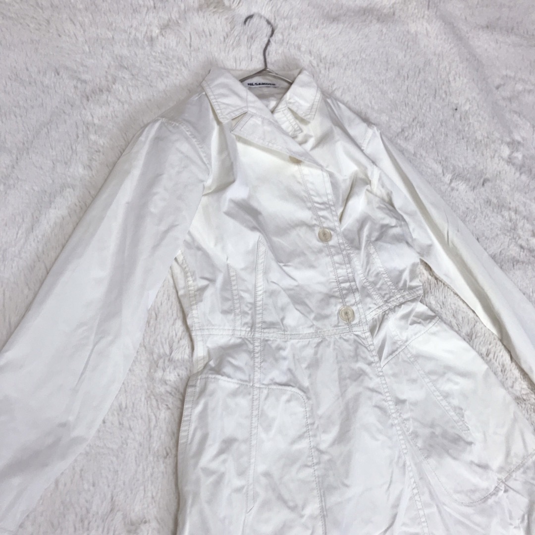 ジルサンダー Jil Sander トレンチコート スプリングコート ホワイト