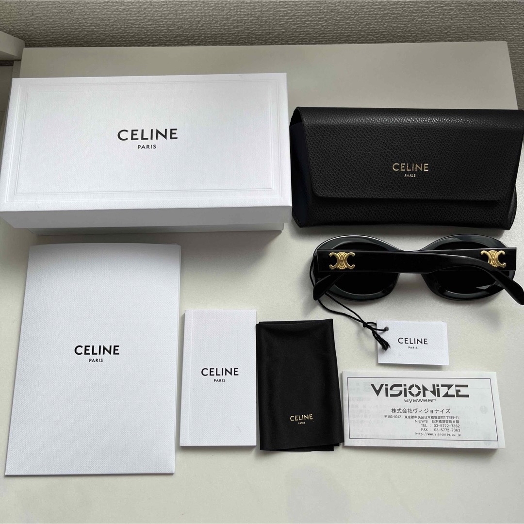 celine - 確実正規品 CELINE トリオンフ サングラス 01 アセテート