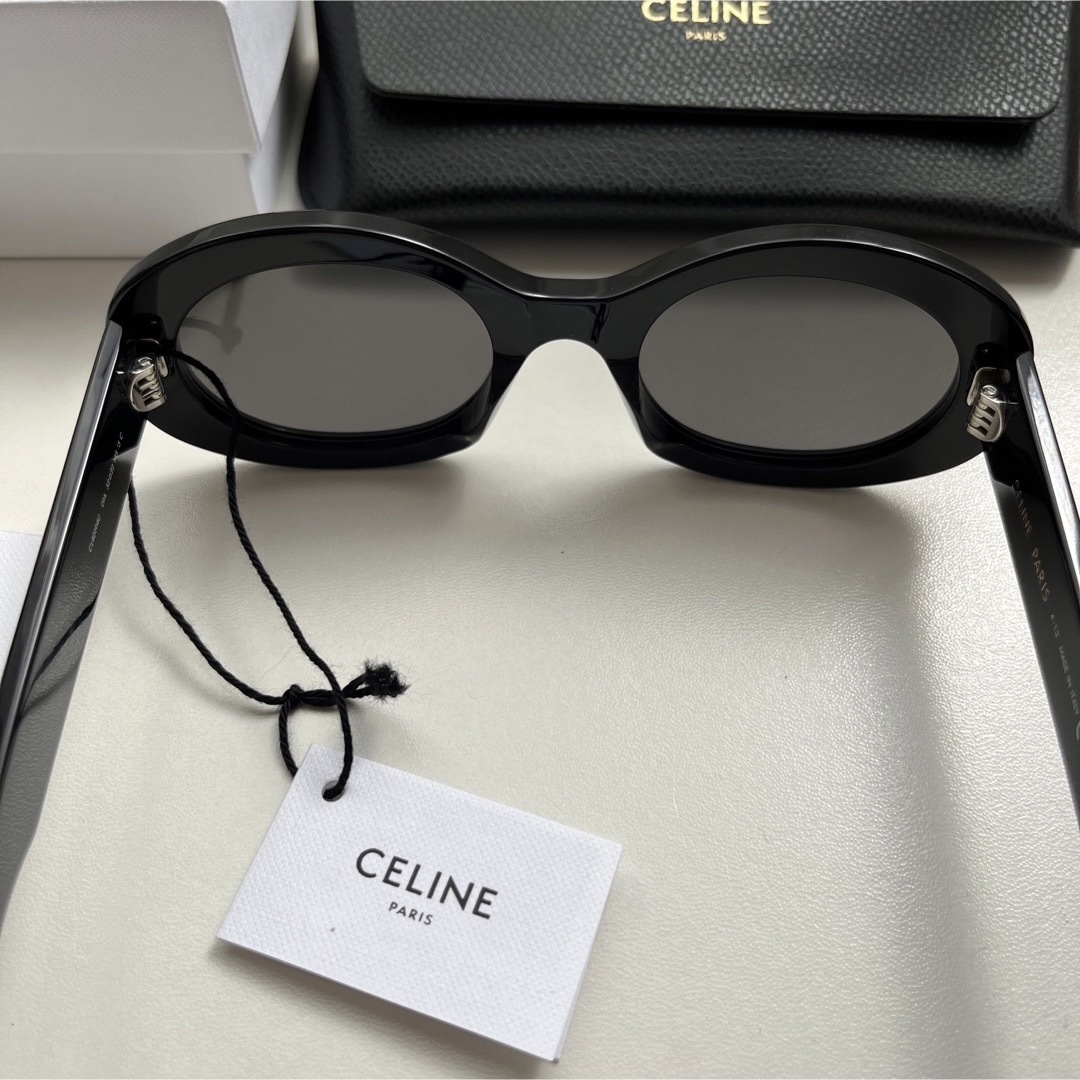 確実正規品 CELINE トリオンフ サングラス 01 アセテート ブラック