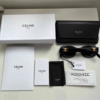 セリーヌ(celine)の確実正規品 CELINE トリオンフ サングラス 01 アセテート ブラック(サングラス/メガネ)