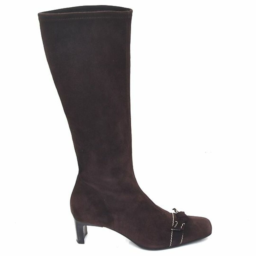 Bally - 美品♪バリー リボン スエード ストレッチ ロングブーツ 36.5