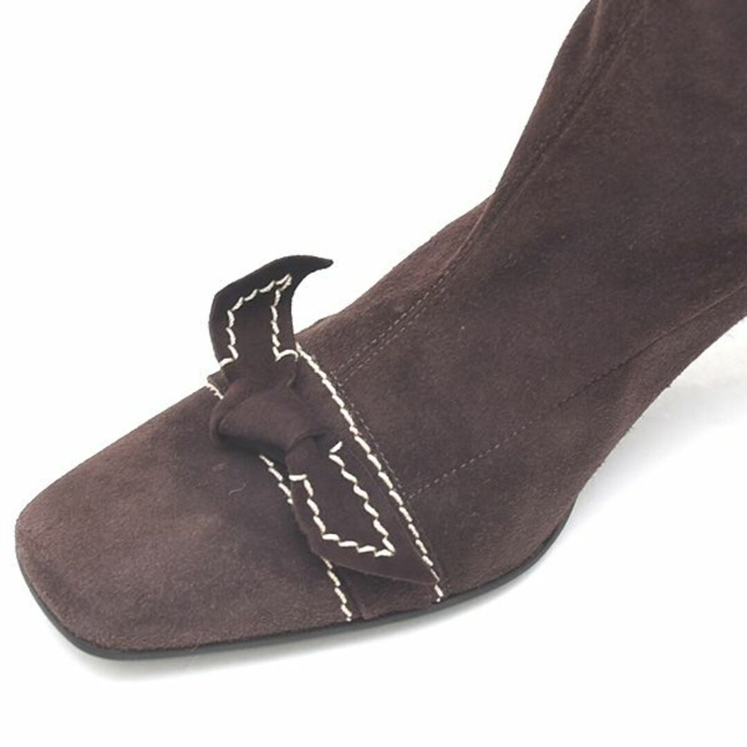 Bally - 美品♪バリー リボン スエード ストレッチ ロングブーツ 36.5