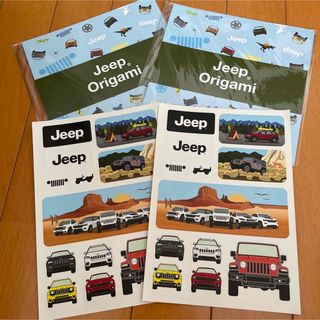 ジープ(Jeep)のjeep  ステッカー　折り紙　セット(その他)