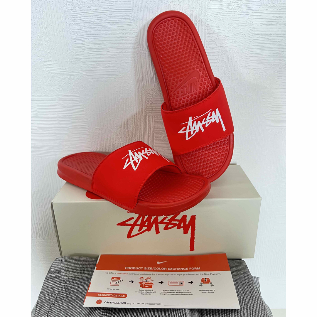 ナイキ×STUSSY サンダル BENASSI 28cm